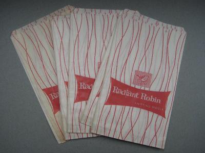 Robin knitting wool bags -  select me for a larger image