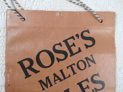 Roses Malton Ales carrier bag -  select me for a larger image