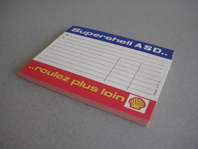 Supershell ADV Receipt pad -  select me for a larger image