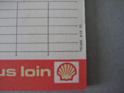 Supershell ADV Receipt pad -  select me for a larger image