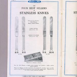 Advertising - Wardonia cutlery catalogue