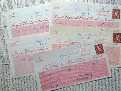 Cheques - United Hunts Club