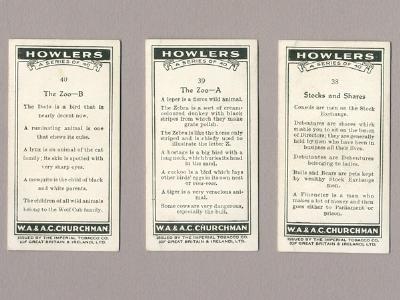 Howlers by Churchmans -  select me for a larger image