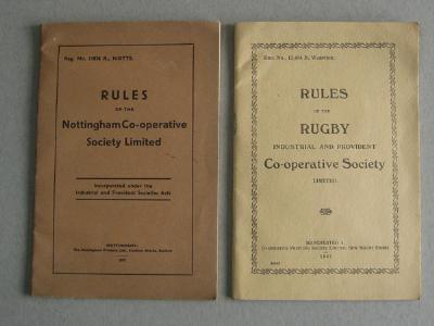 Co-op Society rule books -  select me for a larger image