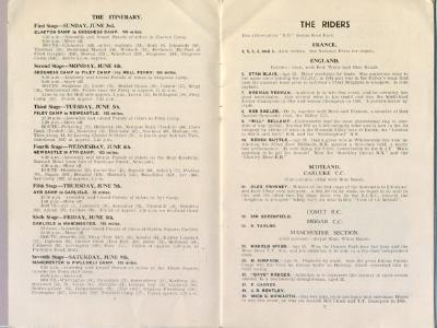 Butlins 7 day cycle race, 1951 -  select me for a larger image