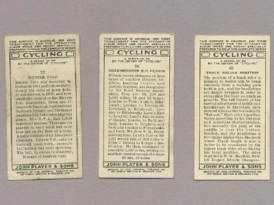 Cycling. Players cigarette cards -  select me for a larger image