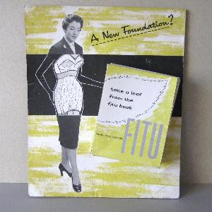 Fashion - Fitu 1950s Corset display advert