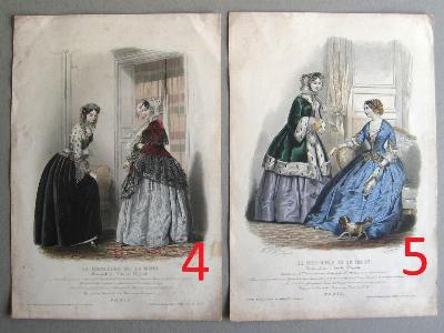 French fashion illustrations -  select me for a larger image