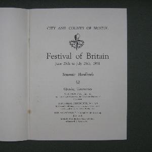 Bristol, Souvenir Handbook -  select me for a larger image