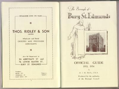 Bury St Edmunds, Official Guide -  select me for a larger image