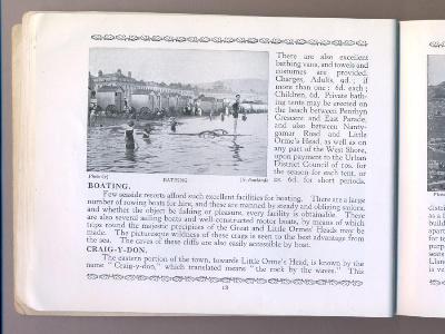 Llandudno, Official Guide, 1932 -  select me for a larger image