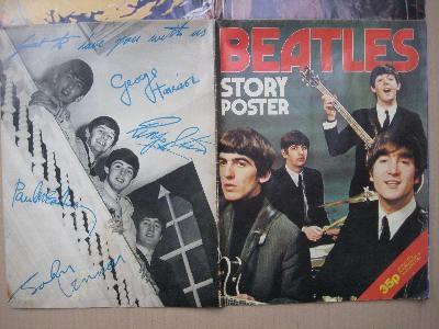 Music magazines etc - Beatles Story poster, 1976