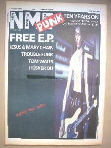 Music magazines etc - NME 1986 February 1st. Punk music 10 years on