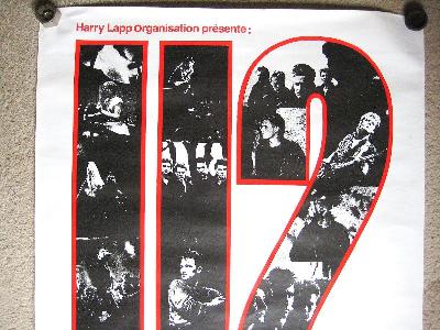 U2, 1985 concert poster, Paris -  select me for a larger image