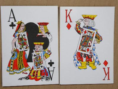 Card Families, E M Lewis Playing Cards -  select me for a larger image