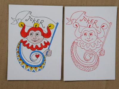 Card Families, E M Lewis Playing Cards -  select me for a larger image