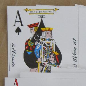 Card Families, E M Lewis Playing Cards -  select me for a larger image