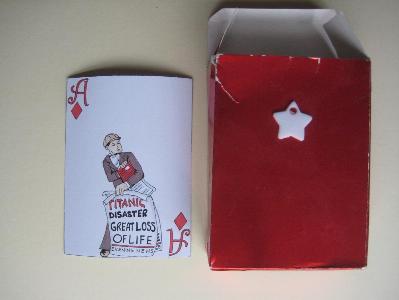 Titanic playing cards, E M Lewis -  select me for a larger image