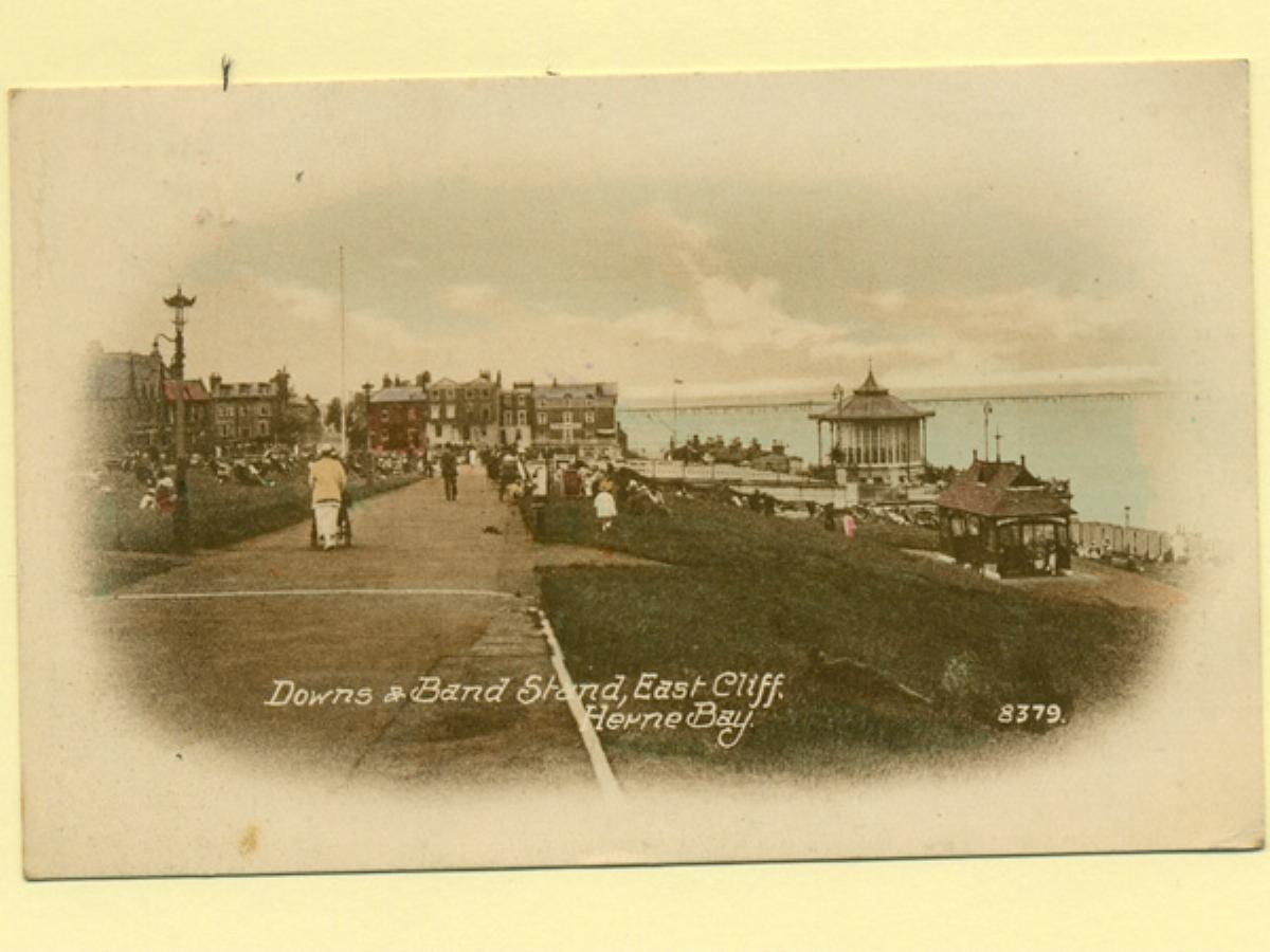 Herne Bay, Downs, bandstand -  select me for a larger image