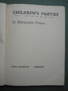 Childs Parties Marguerite Patten -  select me for a larger image