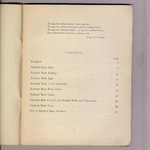 National Mark Recipe Book -  select me for a larger image