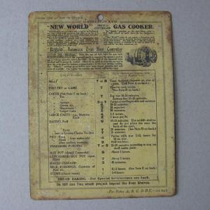 Radiation cooking guide -  select me for a larger image