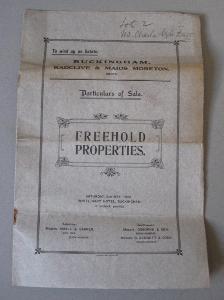 Buckingham auction sale, 1923 -  select me for a larger image