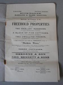 Buckingham auction sale, 1923 -  select me for a larger image