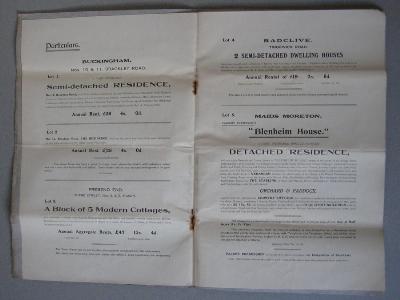 Buckingham auction sale, 1923 -  select me for a larger image