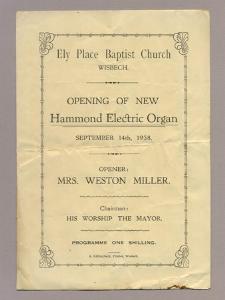 Wisbech Chapel programmes -  select me for a larger image