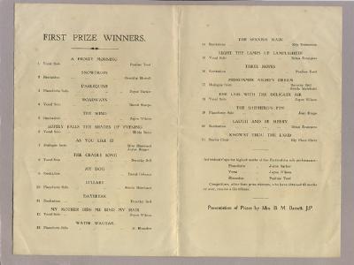 Wisbech Chapel programmes -  select me for a larger image