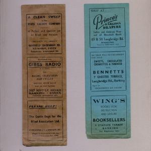 Barking Library Bookmarks -  select me for a larger image