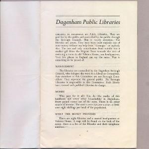 Dagenham Libraries Handbook -  select me for a larger image