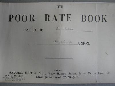 Herefordshire - Boulstone, Rates Roll, 1902-03