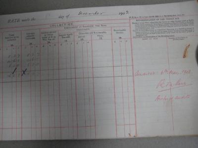 Boulstone, Rates Roll, 1902-03 -  select me for a larger image