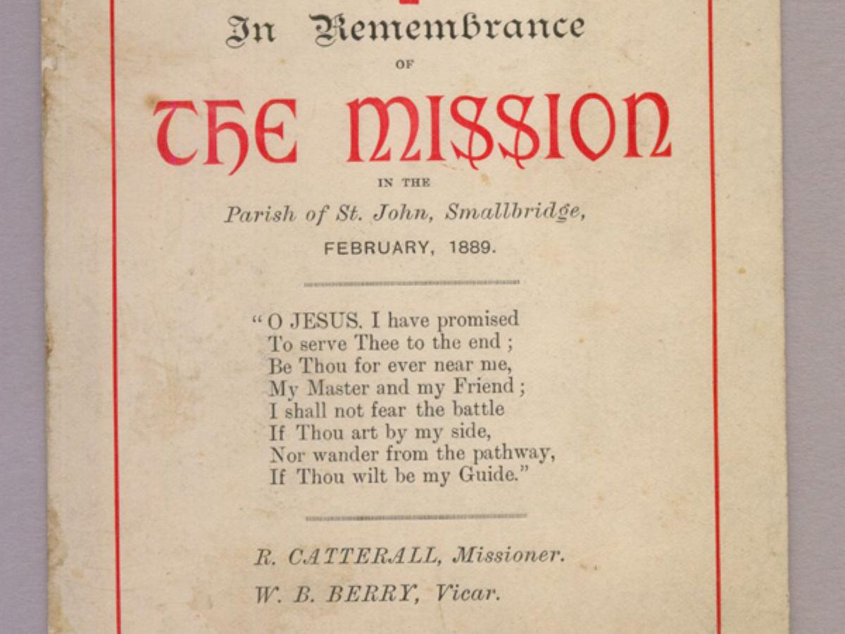 Smallbridge, St John, 1889 Mission -  select me for a larger image