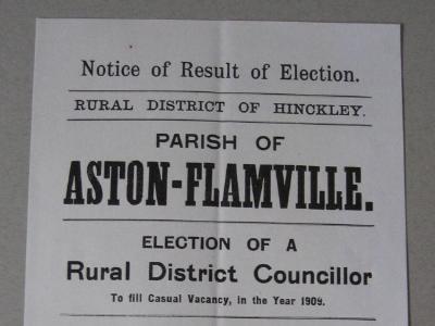 Aston Flamville Election posters -  select me for a larger image