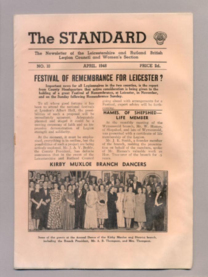British Legion magazine -  select me for a larger image