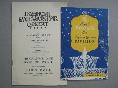 Leamington Spa, programmes -  select me for a larger image