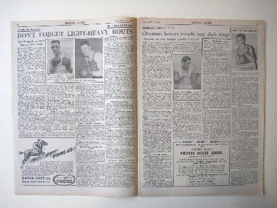 Boxing News, 1949, 3 copies -  select me for a larger image