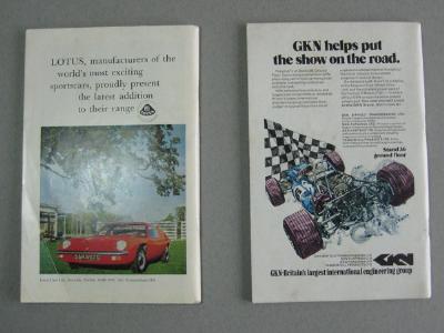 Racing Car Show programmes -  select me for a larger image