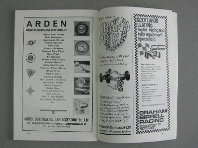 Racing Car Show programmes -  select me for a larger image