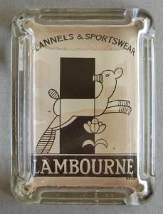 Advertising - Lambourne Sportswear ashtray