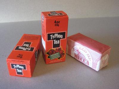 Tea packets, unopened -  select me for a larger image