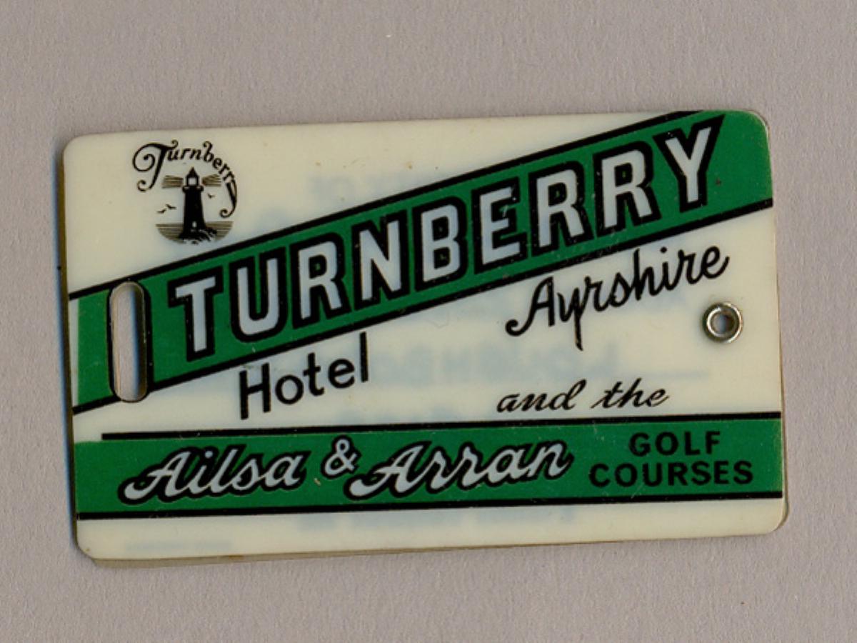Turnberry Hotel Luggage label -  select me for a larger image