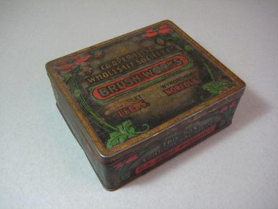 CWS & Co-op advertising - Shoe brush tin, CWS
