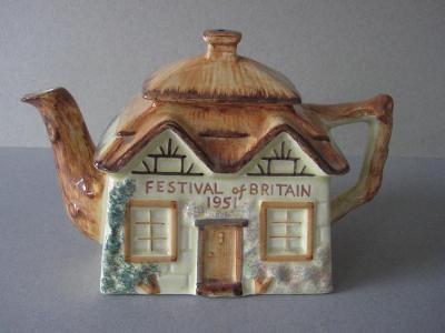 Cottage Festival Tea Pot -  select me for a larger image