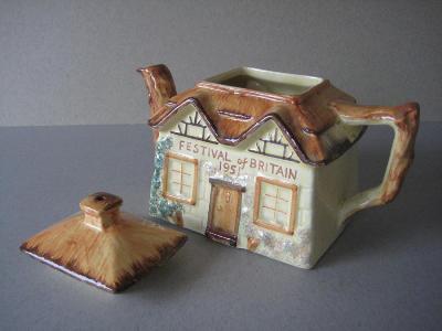 Cottage Festival Tea Pot -  select me for a larger image