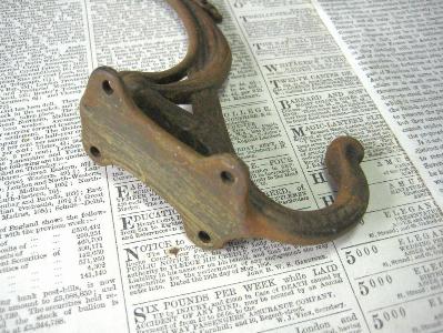 1910s hat and coat hooks -  select me for a larger image