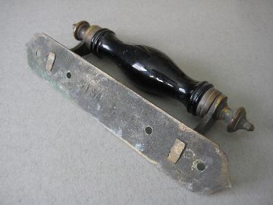 Brass and ceramic handle -  select me for a larger image